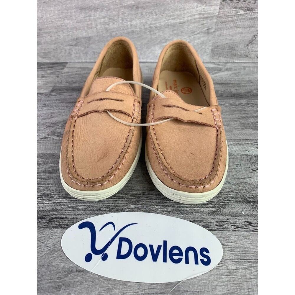 Girls Marc Joseph New York Pink Slip-On Loafers Size 13